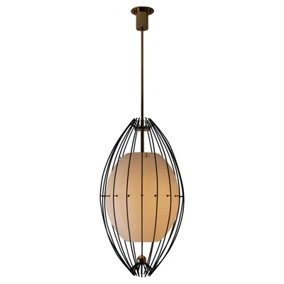 Pre-owned Angelo Lelii Rare Ceiling Light By  For Arredoluce In Sand