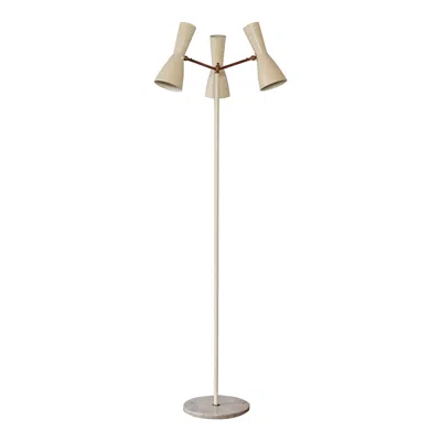 Pre-owned Angelo Lelii Rare Floor Lamp, Lumen, Italy, 1960s In Sand