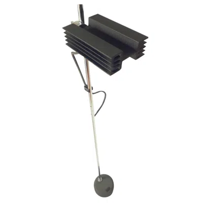 Pre-owned Angelo Lelii Signed Arredoluce Halogen Minimalist Modern Floor Lamp, 1960s, Italy In Transparent