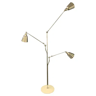 Pre-owned Angelo Lelii Unique And Breathtaking No. 12300 Floor Lamp By  For Arredoluce In Sand