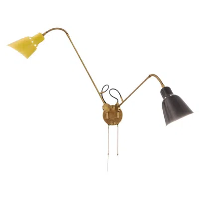 Pre-owned Angelo Lelii Wall Light By Angelo Lelli, Circa 1950 In Brown