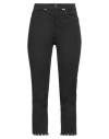 Angelo Marani Woman Jeans Black Size 4 Cotton, Elastane