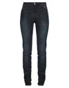 Angelo Marani Woman Jeans Blue Size 4 Cotton, Elastane In Blue