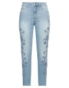 Angelo Marani Woman Jeans Blue Size 8 Cotton, Elastane