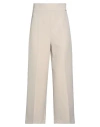Angelo Marani Woman Pants Beige Size 4 Polyester, Elastane