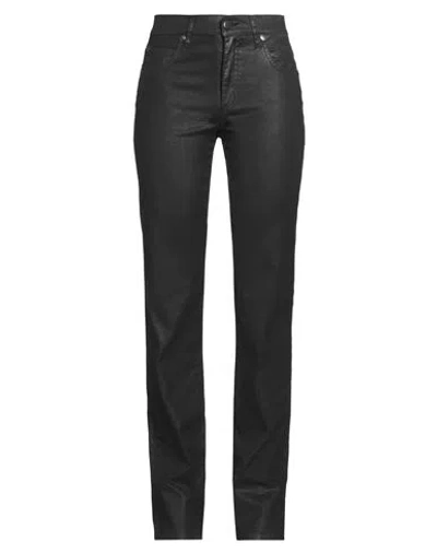 Angelo Marani Woman Pants Black Size 4 Cotton, Elastane