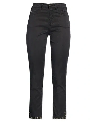 Angelo Marani Woman Pants Charcoal Size 4 Lyocell, Cotton, Elastane In Grey