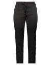 Angelo Marani Woman Pants Dark Brown Size 12 Acetate, Polyamide, Elastane In Brown