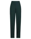 Angelo Marani Woman Pants Dark Green Size 4 Polyester, Elastane In Green