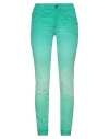 Angelo Marani Woman Pants Emerald Green Size 4 Cotton, Polyamide, Elastane In Green