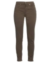 Angelo Marani Woman Pants Khaki Size 8 Cotton, Pbt - Polybutylene Terephthalate, Elastane In Beige