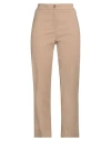 Angelo Marani Woman Pants Beige Size 4 Cotton, Polyamide, Elastane
