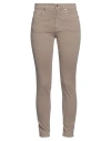 Angelo Marani Woman Pants Sand Size 8 Cotton, Pbt - Polybutylene Terephthalate, Elastane In Beige