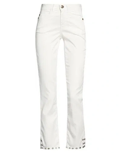 Angelo Marani Woman Pants White Size 2 Lyocell, Cotton, Elastane