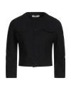 Angelo Marani Woman Shirt Black Size 10 Polyamide, Elastane