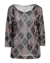 Angelo Marani Woman Sweater Light Brown Size S Viscose, Polyester In Grey