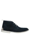 Angelo Nardelli Man Ankle Boots Midnight Blue Size 6 Soft Leather