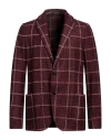 Angelo Nardelli Man Blazer Brick Size 40 Acrylic, Virgin Wool, Polyester In Brown
