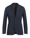 Angelo Nardelli Man Blazer Navy Blue Size 38 Virgin Wool, Cotton, Polyester