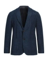 Angelo Nardelli Man Blazer Navy Size 40 Acrylic, Virgin Wool, Polyester In Navy Blue