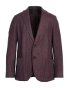 Angelo Nardelli Man Blazer Rust Size 38 Acrylic, Virgin Wool, Polyester In Red