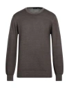 Angelo Nardelli Man Sweater Lead Size 42 Merino Wool In Grey