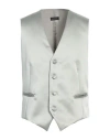 Angelo Nardelli Man Vest Light Grey Size 44 Polyester In Grey