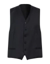 Angelo Nardelli Man Tailored Vest Midnight Blue Size 46 Virgin Wool In Blue