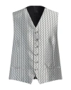 Angelo Nardelli Man Tailored Vest White Size 46 Polyester In White