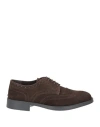 Angelo Pallotta Man Lace-up Shoes Dark Brown Size 13 Soft Leather In Brown