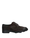 Angelo Pallotta Man Lace-up Shoes Dark Brown Size 13 Soft Leather