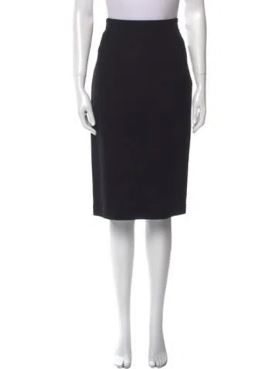 Pre-owned Angelo Tarlazzi Knee-length Skirt In Black