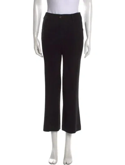 Pre-owned Angelo Tarlazzi Wide Leg Pants In Black