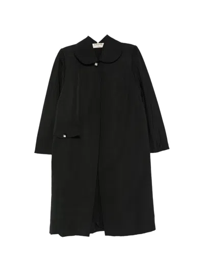 Pre-owned A.n.g.e.l.o. Vintage Cult 1950s Peter Pan Collar Coat In Black