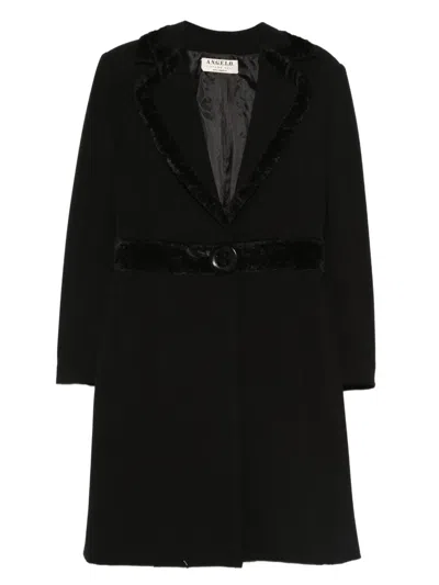 Pre-owned A.n.g.e.l.o. Vintage Cult 1960s Buttoned Coat In Black