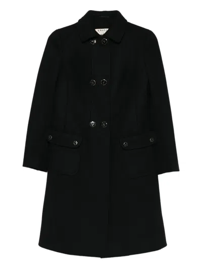 Pre-owned A.n.g.e.l.o. Vintage Cult 1960s Double-breasted Coat In Black