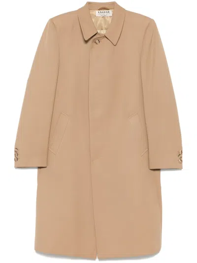 Pre-owned A.n.g.e.l.o. Vintage Cult 1960s Single-breasted Coat In Neutrals