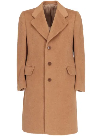 Pre-owned A.n.g.e.l.o. Vintage Cult 1970 Single-breasted Coat In Brown
