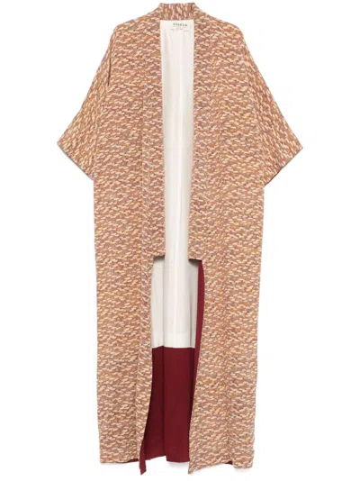 Pre-owned A.n.g.e.l.o. Vintage Cult 1970s Floral-print Coat In White