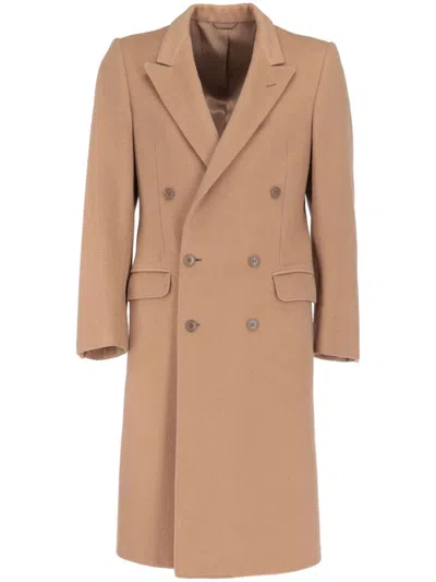 Pre-owned A.n.g.e.l.o. Vintage Cult 1970s  Double-breasted Coat In 中性色