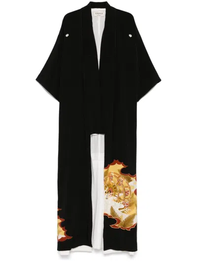 Pre-owned A.n.g.e.l.o. Vintage Cult 1970s  Graphic-print Coat In Black