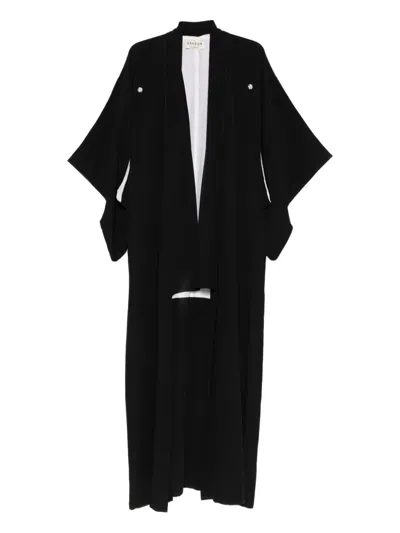 Pre-owned A.n.g.e.l.o. Vintage Cult 1970s Short-sleeves Coat In Black