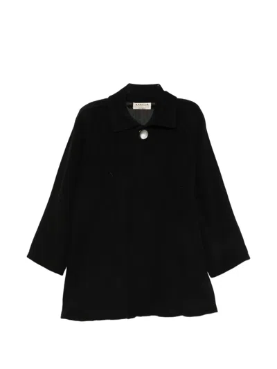 Pre-owned A.n.g.e.l.o. Vintage Cult 1980s Button-up Coat In Black