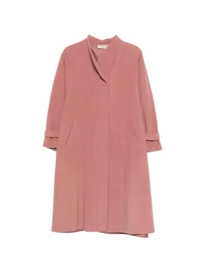Pre-owned A.n.g.e.l.o. Vintage Cult 1980s Single-breasted Coat In Pink