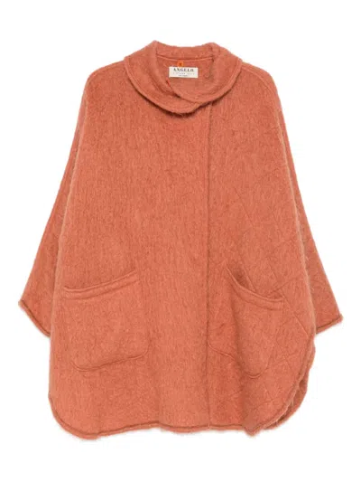 Pre-owned A.n.g.e.l.o. Vintage Cult 1980s Wool Coat In Orange