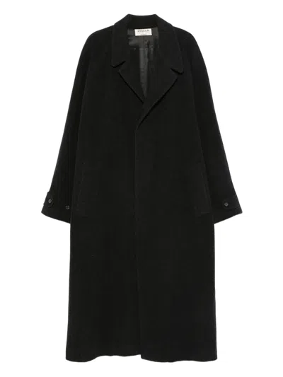 Pre-owned A.n.g.e.l.o. Vintage Cult 1990s Button-up Felted Coat In Gray