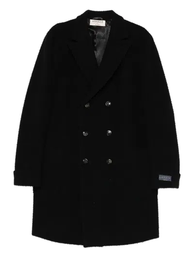 Pre-owned A.n.g.e.l.o. Vintage Cult 1990s Double-breasted Coat In Black