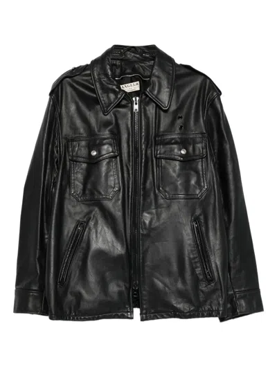 Pre-owned A.n.g.e.l.o. Vintage Cult 1990s Leather Jacket In Black