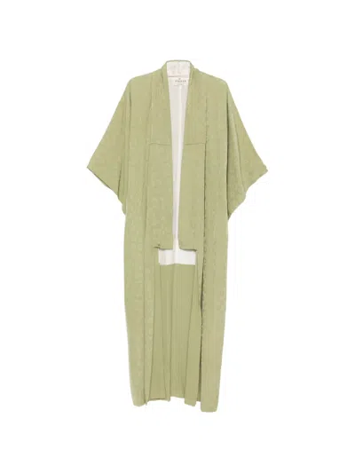 Pre-owned A.n.g.e.l.o. Vintage Cult 1990s Patterned Kimono In Green