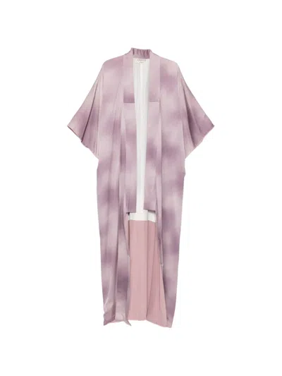 Pre-owned A.n.g.e.l.o. Vintage Cult 1990s Patterned Kimono In Purple